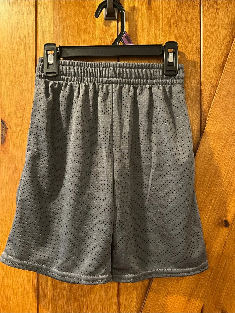 Gray Mesh Athletic Shorts